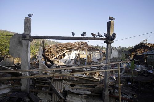 The magnitude 5.9 quake has killed at least six people, injured a further 24 and caused widespread building damage. Picture: AAP.