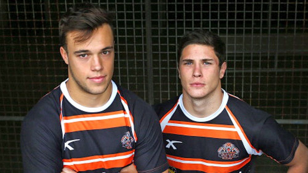 Luke Brooks and Mitchell Moses. (AAP)