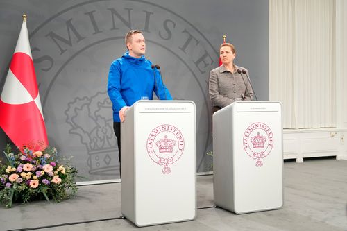 Jens-Frederik Nielsen e Mette Frederiksen