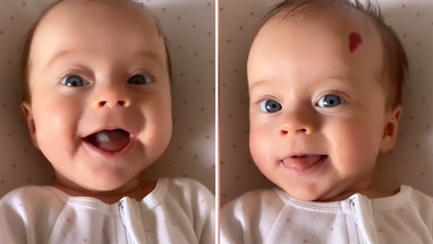 Locky Gilbert shares adorable video of newborn daughter.
