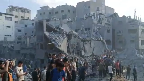 Israel has bombed Jabalya refugee camp in Gaza.