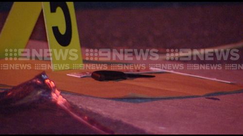 The knife has been recovered by police. (9NEWS)