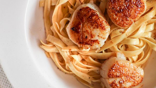 Liliana Battle's scallops with lemon tagliatelle