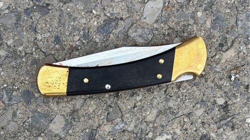 Knife used in the attack.