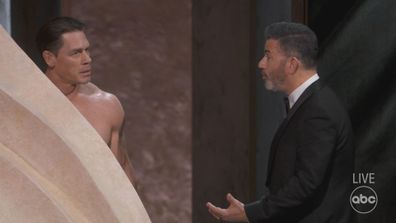 John Cena appears naked on the Oscars 2024 stage.