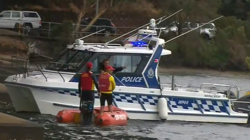 Emergency services were called to the area after witnesses saw a man vanish below the surface of the water.