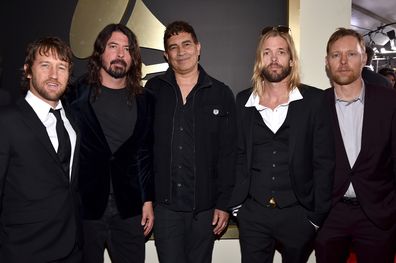 The Foo Fighters attend The 58th GRAMMY Awards at Staples Center on February 15, 2016 in Los Angeles, California.