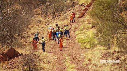 More than a dozen SES volunteers are searching for her.