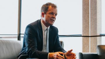 Portrait of NSW Liberal leader Mark Speakman to go with an interview on the Voice and his confirmation that he will vote yes in the upcoming referendum. Photographed in Paddington, Thursday 10th August 2023. Photo: James Brickwood. SMH NEWS 230810