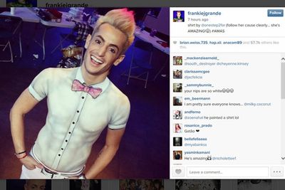 @frankiejgrande: shirt by @onestep2far (follow her cause clearly... she's AMAZING!😄) #AMAS