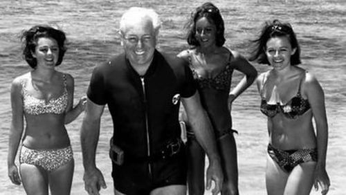 Harold Holt was a keen swimmer. (AAP)