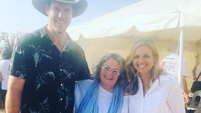 Aaron Jeffery, Posie Graeme-Evans and Bridie Carter Mcleod's Daughters reunion