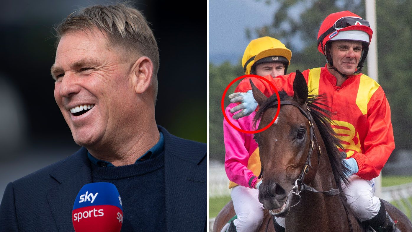 Jockey's touching tribute to Shane Warne after riding legend's horse to maiden win