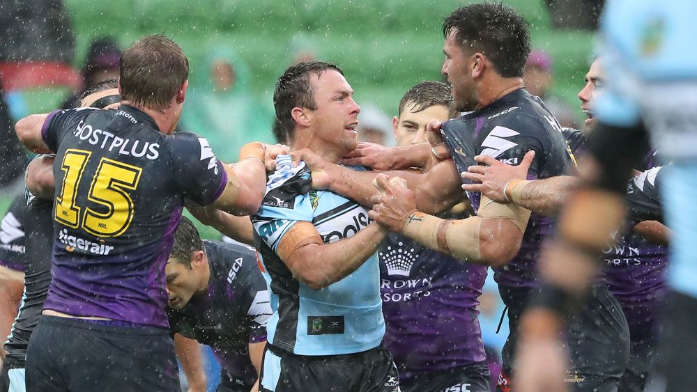 Bad blood between Cronulla and Melbourne spills over in grand final rematch