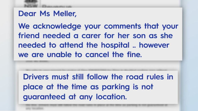 Kate Meller parking fine