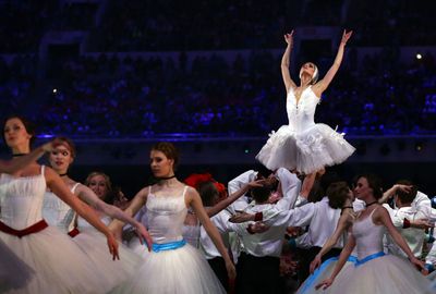 Ballerinas from the Bolshoi and Mariinsky (Kirov) companies performed.