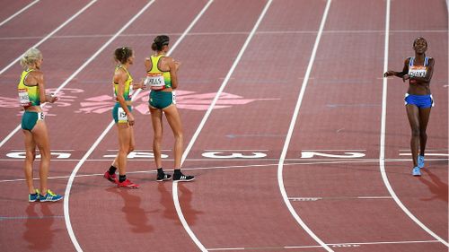 The incredible act of sportsmanship has stuck out at the 2018 Commonwealth Games among Australia's strong medal standing. Picture: AAP.