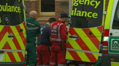 A medical team worked to stabilise the boy in front of shocked students and staff members.