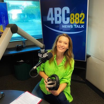 Sofie Formica hosting her radio show at 4BC.