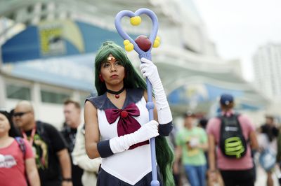 "Guarded by Pluto, planet of time. I am the soldier of change, Sailor Pluto!"