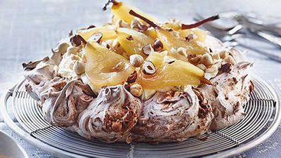 <a href="http://kitchen.nine.com.au/2016/05/05/12/57/chocolate-pavlova-with-hazelnuts-and-pears" target="_top">Chocolate pavlova with hazelnuts and pears</a> recipe