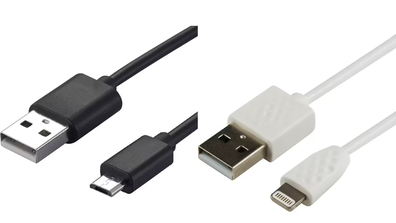 Android and Apple iPhone USB cables from Officeworks
