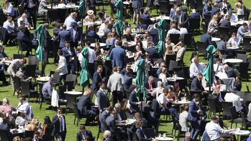 Crowds gather for the Everest race day at Royal Randwick Racecourse, Sydney