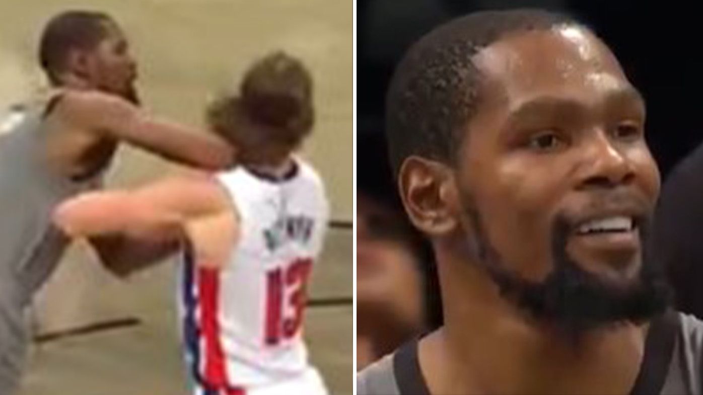 'Kevin Durant sure can act like a clown': NBA superstar ejected for dodgy incident