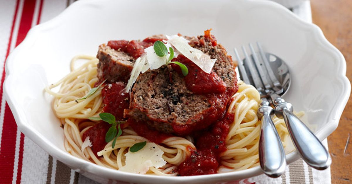 Meatloaf with spaghetti - 9Kitchen