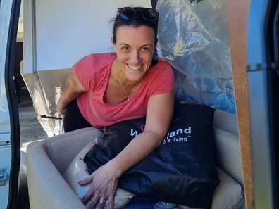 Manuela donated her furniture to help the woman from Perth get a fresh start.