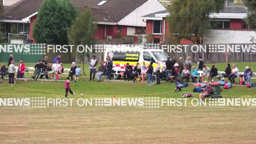 The boy was treated at the scene for facial injuries and was later taken to hospital. (9NEWS)
