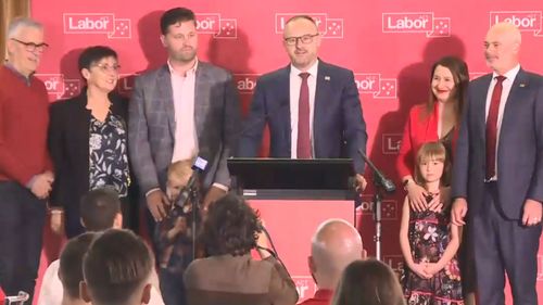 Chief Minister Andrew Barr is speaking at ACT Labor's election night event