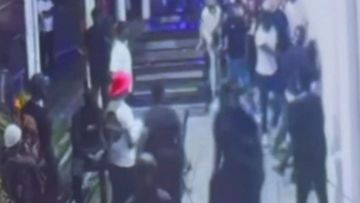 In footage, people can be seen fleeing the bar moments before police patrols arrived