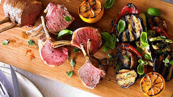 Hayden Quinn's roasted lamb rack