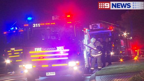 Fire crews were called to the home around 1:40am this morning. (9NEWS)