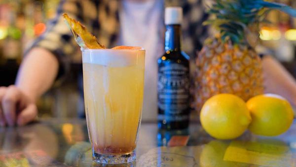 Pocket Bar's Faded in Barbados pineapple mocktail. Image: Australian Bitters