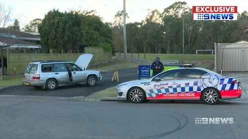 The man eventually dumped the vehicle near a reserve. Picture: 9NEWS