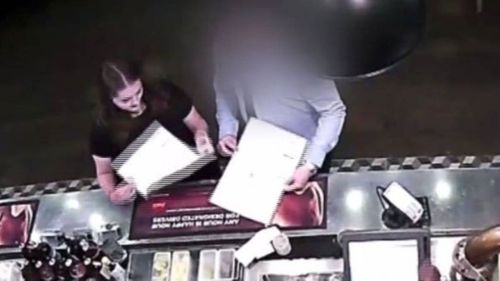 CCTV footage captures Grace and her killer at Andy's Burger Bar at SkyCity.