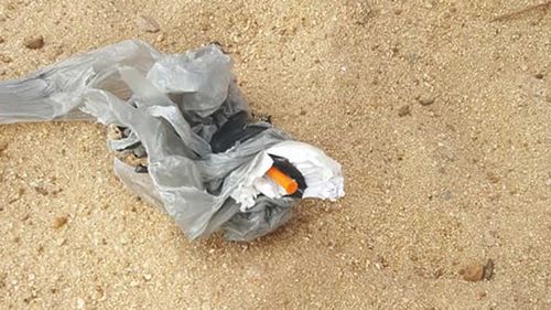 One of the syringes in a plastic bag. (Facebook)