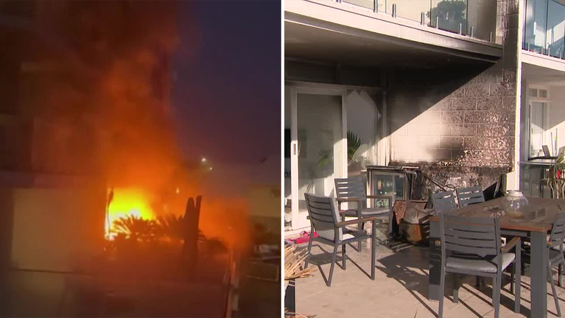 BBQ gas bottle explodes, causes fire injuring two | Nine.com.au
