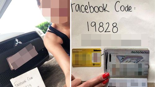 Louise tried to contact Facebook many times, even sending in photos of her drivers licence and of her with car number plate.