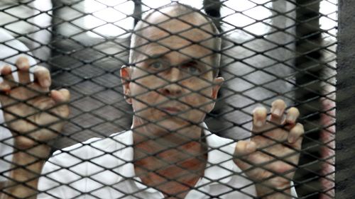 Jailed Australian reporter Peter Greste. (AAP)