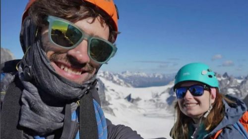 A man from South Australia has died in Canada after a freak climbing accident.Daniel Heritage, 28, died in wife Emma's arms on the trip last week.