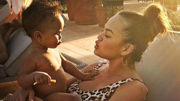 Chrissy Teigen and little Luna know how to make the most of a holiday. Image: Instagram/@chrissyteigen