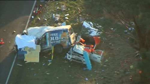 Both cars sustained serious damage in the crash. (9NEWS)