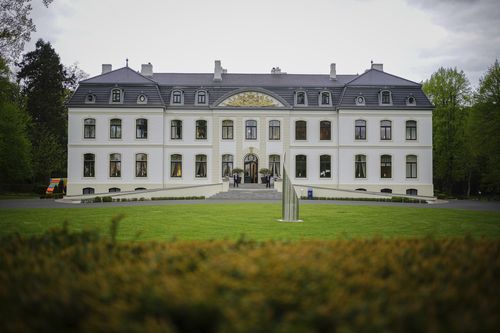 Exterior view of Weissenhaus Castle during the G7 Group of leading democratic economic powers in Weissenhaeuser Strand, Germany, Friday May 13, 2022.