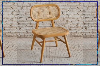 9PR: J.Elliot Seabrook Rattan Wood Chair