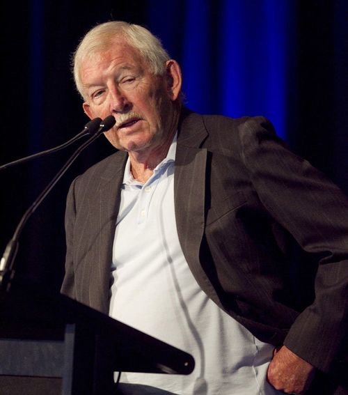 Sir Ron Brierley has reportedly been charged with possessing child abuse material.