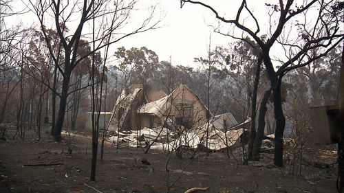 Mr Wood's neighbour, who is also a firefighter, lost his home in the Balmoral blaze while he was helping protect other properties from the flames.