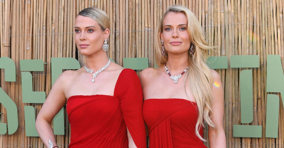 Princess Diana's twin nieces match in red at prestigious London event